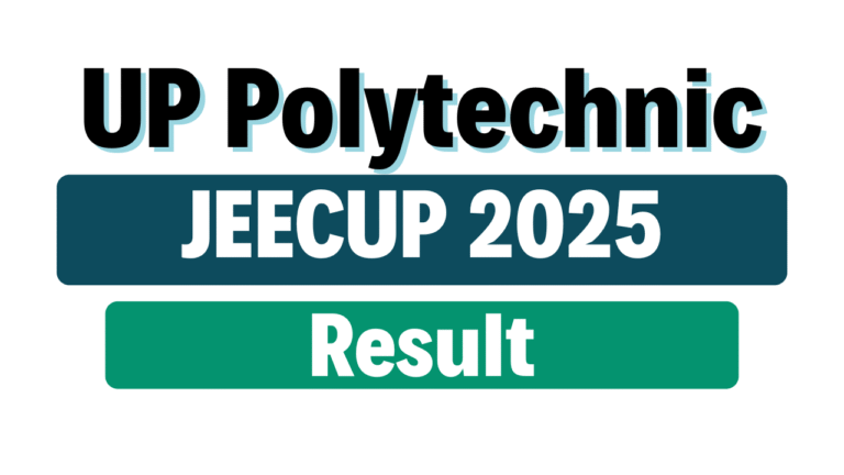UP Polytechnic JEECUP 2025